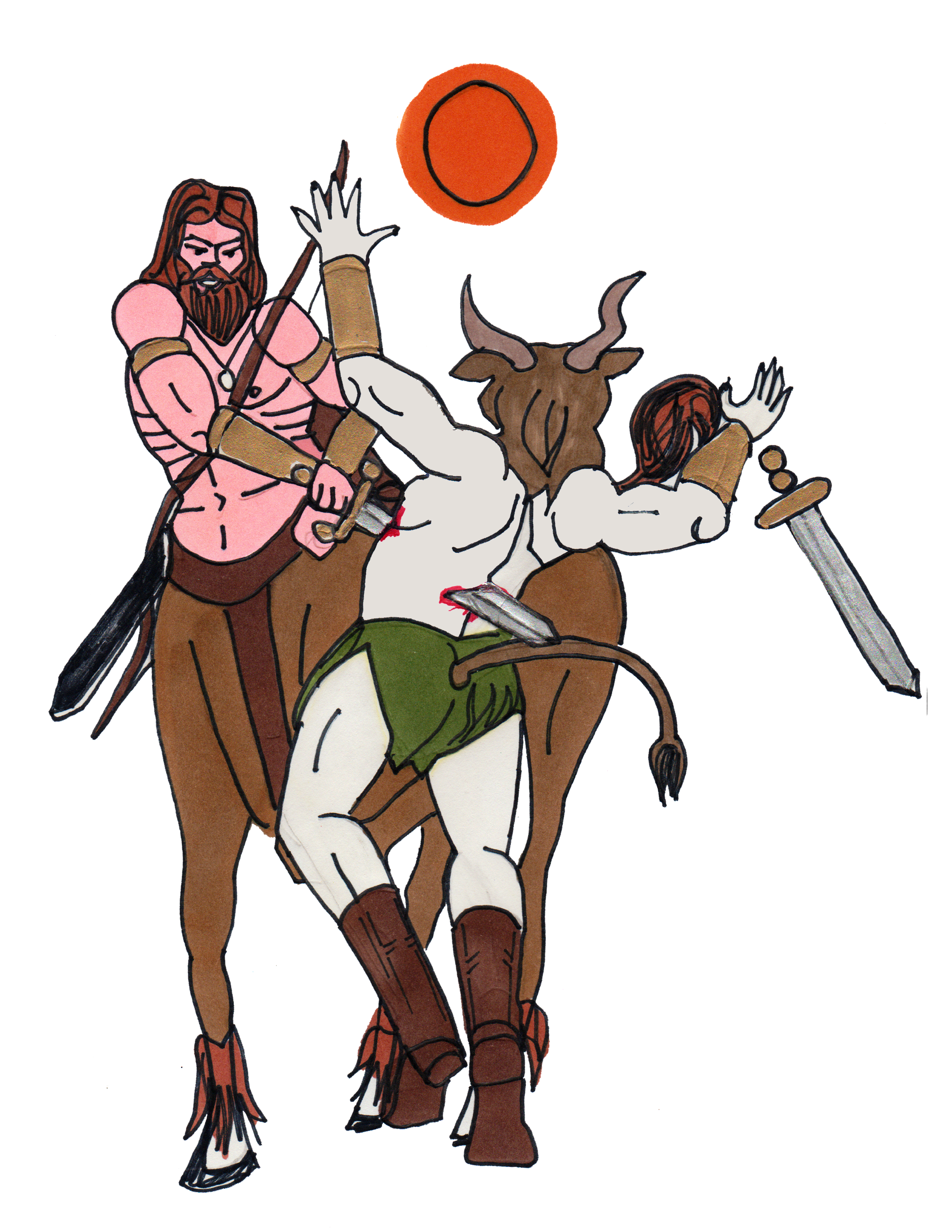 John James Northrop Centaur illustration